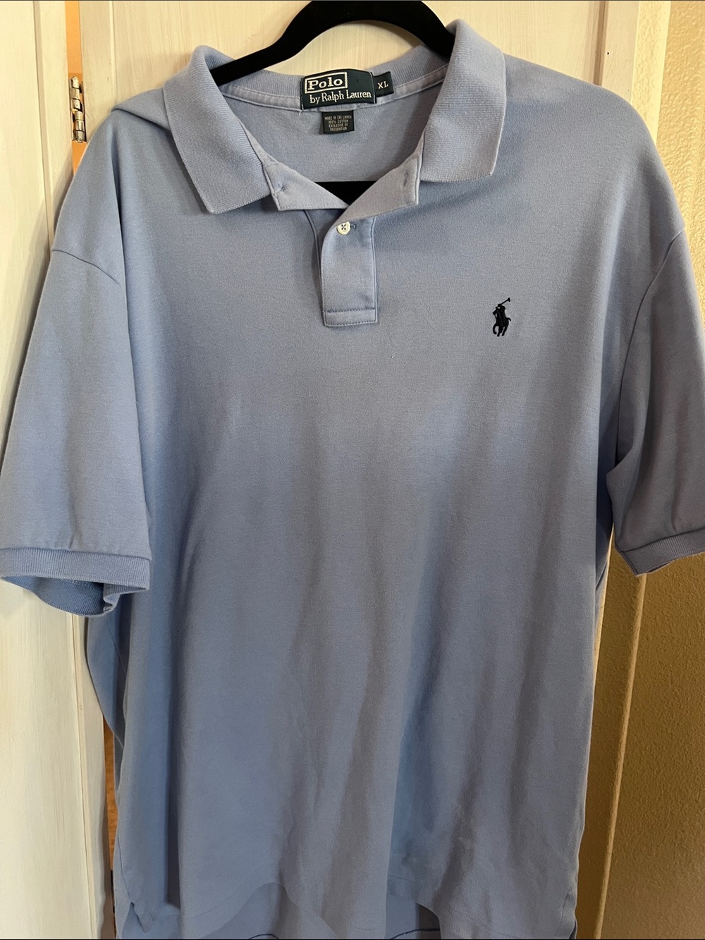 Polo by Ralph Lauren Men's Light Blue Short-Sleeve Polo sz XL